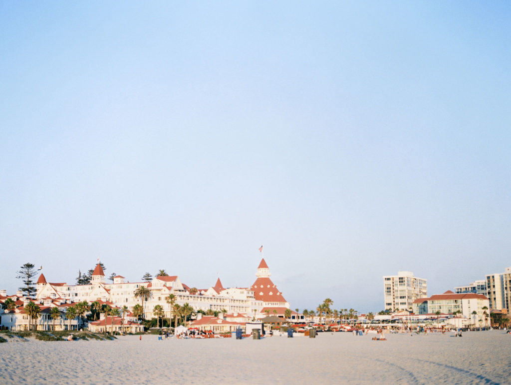 Hotel Del Coronado during Bethany and Daniel's engagement session.
